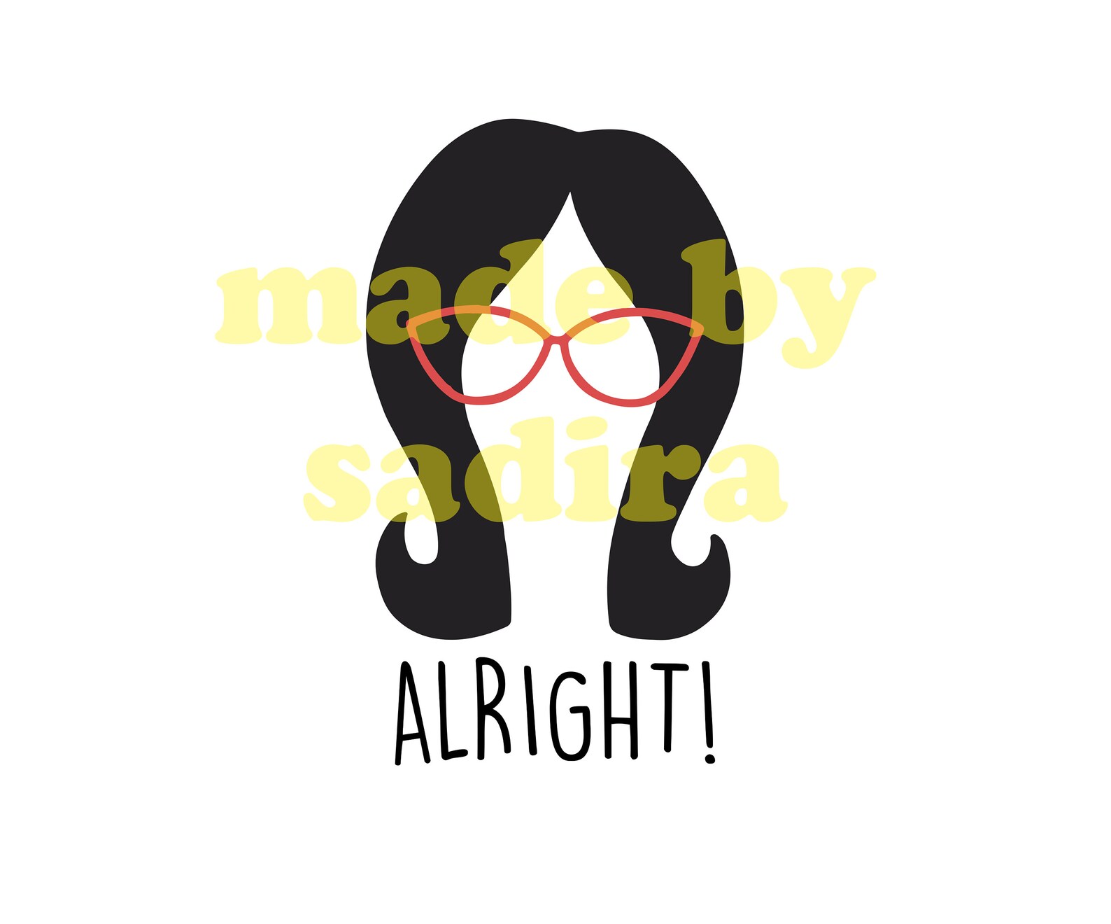 Bob's Burgers Linda Belcher Alright SVG PNG - Etsy