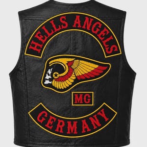 Vintage Motorcycle Vest Patch | Hell’s Angels Style Wing Eagle Back Patch | Biker Leather Jacket Embroidered Patch | Rocker Rider Vest Decor