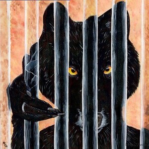 Breaking through - Original Colored Pencil and Watercolor