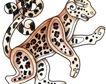 Celtic Critter - Leopard - Original