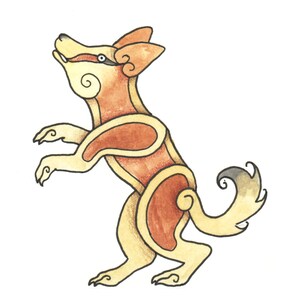 Celtic Critter - Fennic Fox - Original