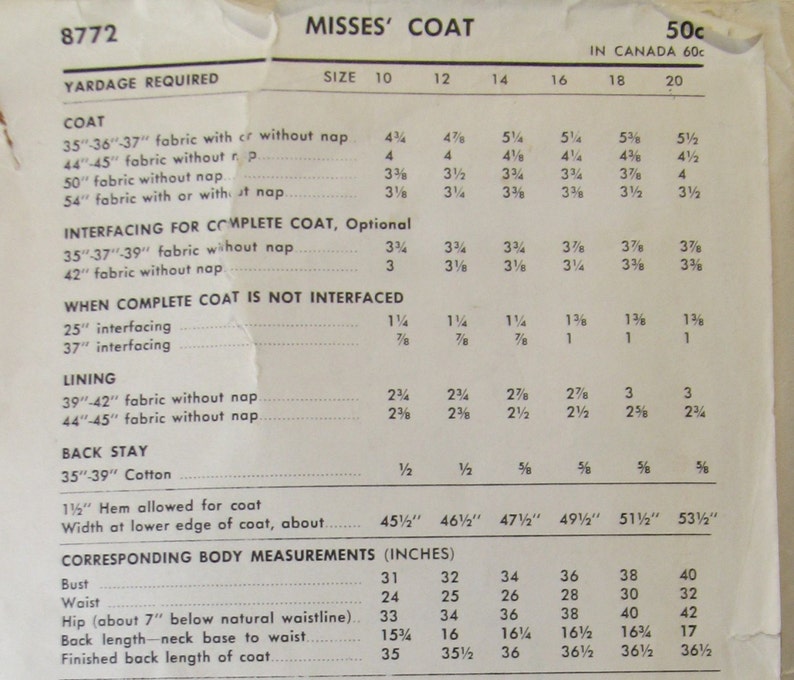 Advance 8772 Misses' coat with cutaway neckline, roll collar and cuffs image 2