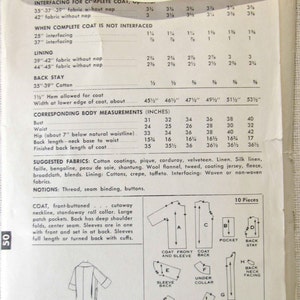 Advance 8772 Misses' coat with cutaway neckline, roll collar and cuffs image 4