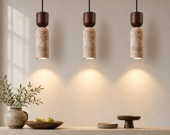 Wabi Sabi Pendant Light French Vintage Hanging Lamp for Bedroom Bedside Decor