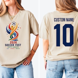 Patriotic American Football Cup Tee, USA Sports Shirt, Cotton Game Day Apparel, Gift for Soccer Lovers image 6