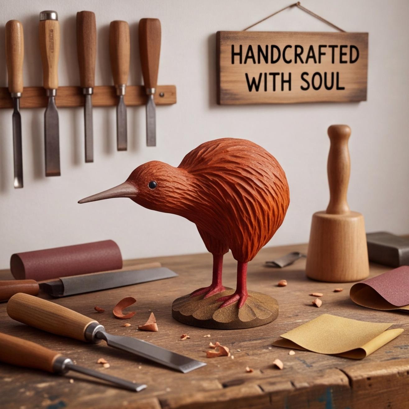 Wooden kiwi bird - Etsy 日本