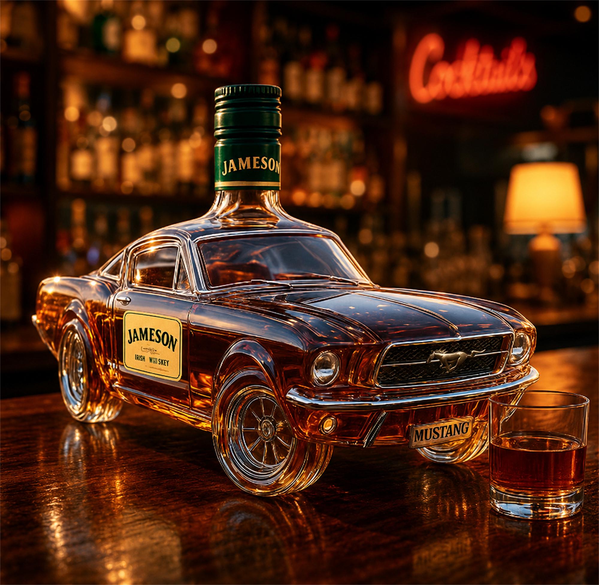 Mustang Whiskey Bottle - Etsy Australia
