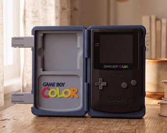 Game Boy Color Travel Case | 3D Printed Protective Storage Box | Retro Gamer Gift