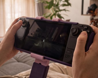 Handheld Gaming Stand | 3D Printed Spring Clamp Holder | Switch 2 & ROG Ally ,Legion Go