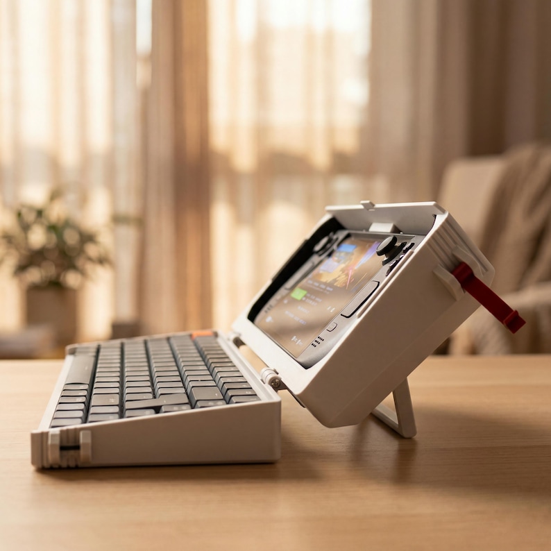Steam Deck 3-in-1 Case: Keyboard Cover, Storage Box & Travel Stand for Gamers image 3