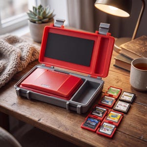 3D Printed  Nintendo DS Phat Travel Case – Retro Gamer Gift Holds 9 Games