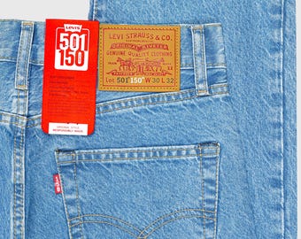 Jean droit homme Levi's 501 délavé à la pierre clair