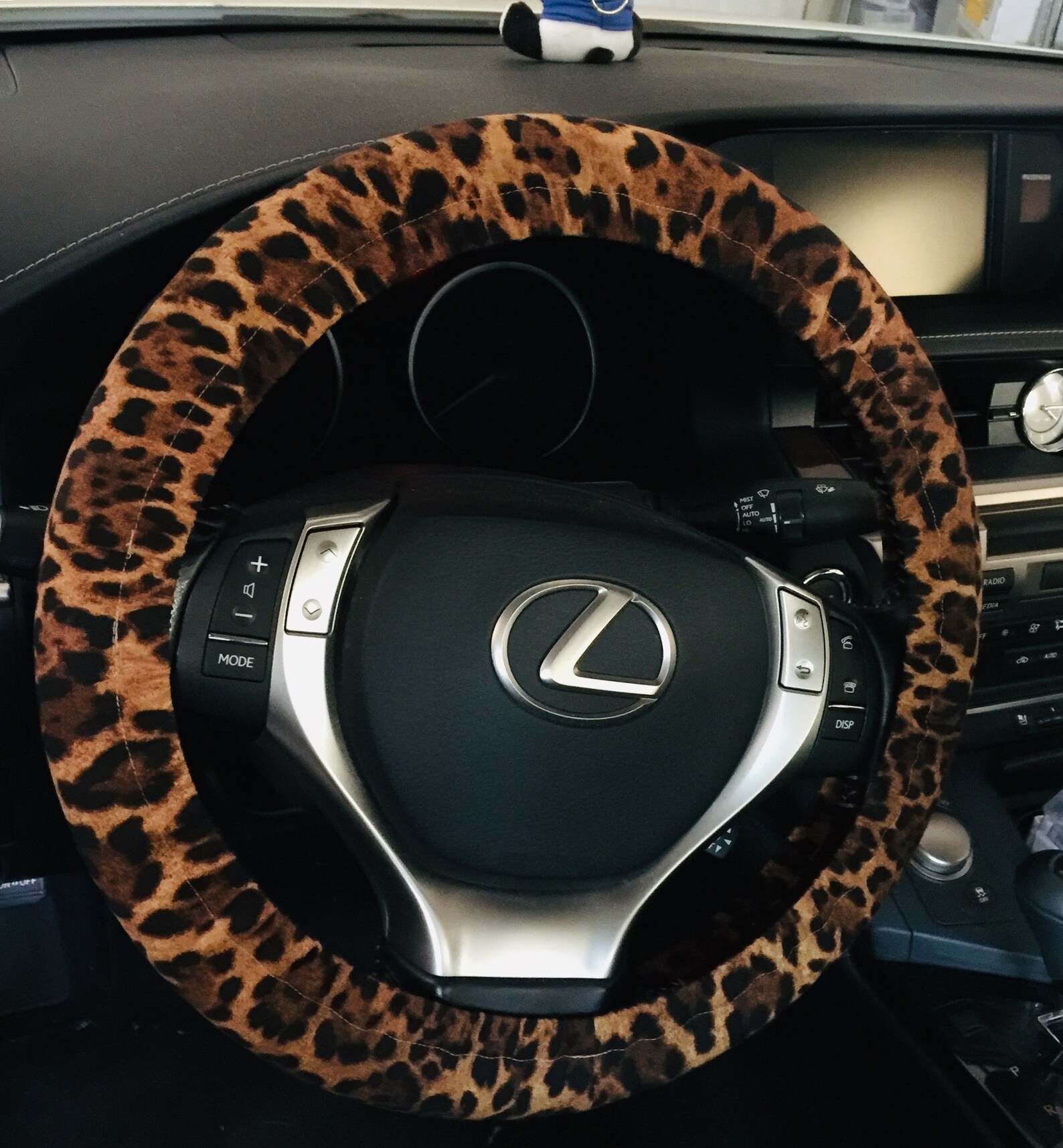Leopard print Steering wheel cover Etsy