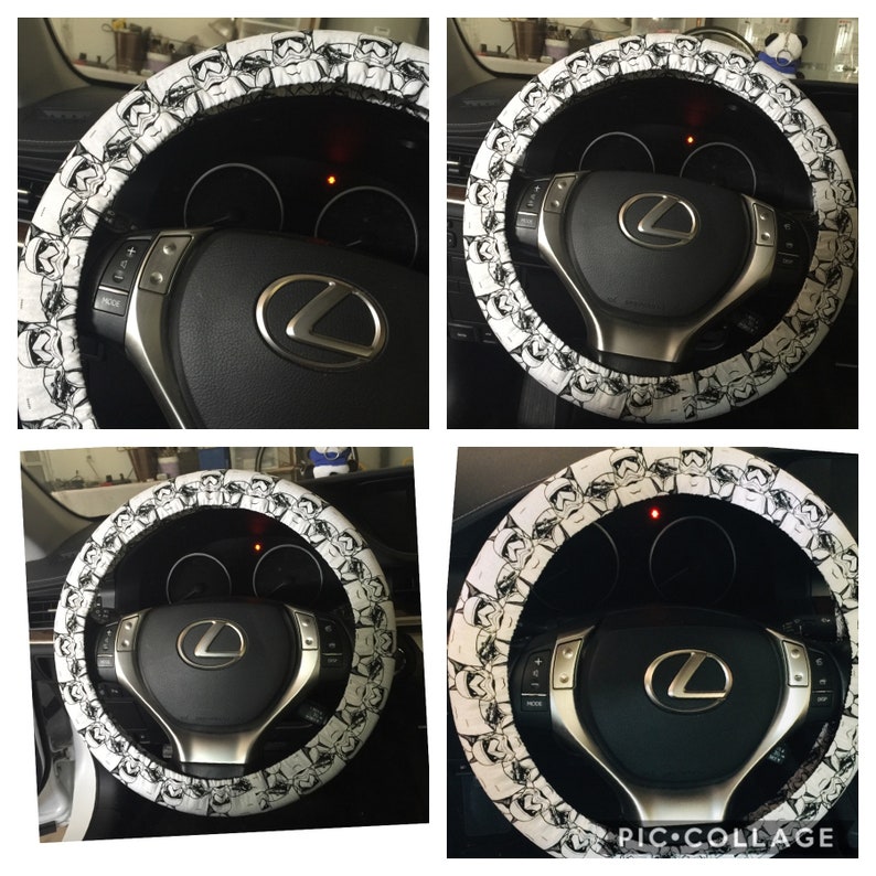 Star Wars Steering Wheel Cover Disney 100 Cotton Fabric With Etsy