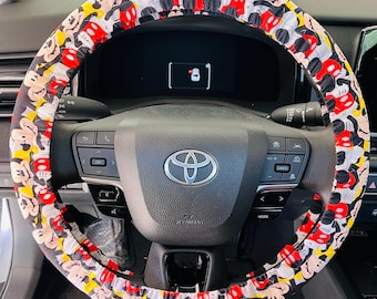 Disney mini mouse Cotton fabric steering wheel cover