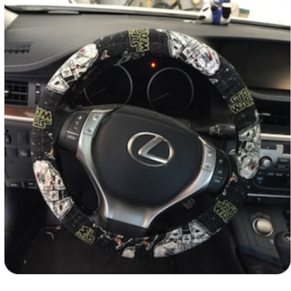 Star Wars Steering wheel cover, 100% cotton fabric with grip liner