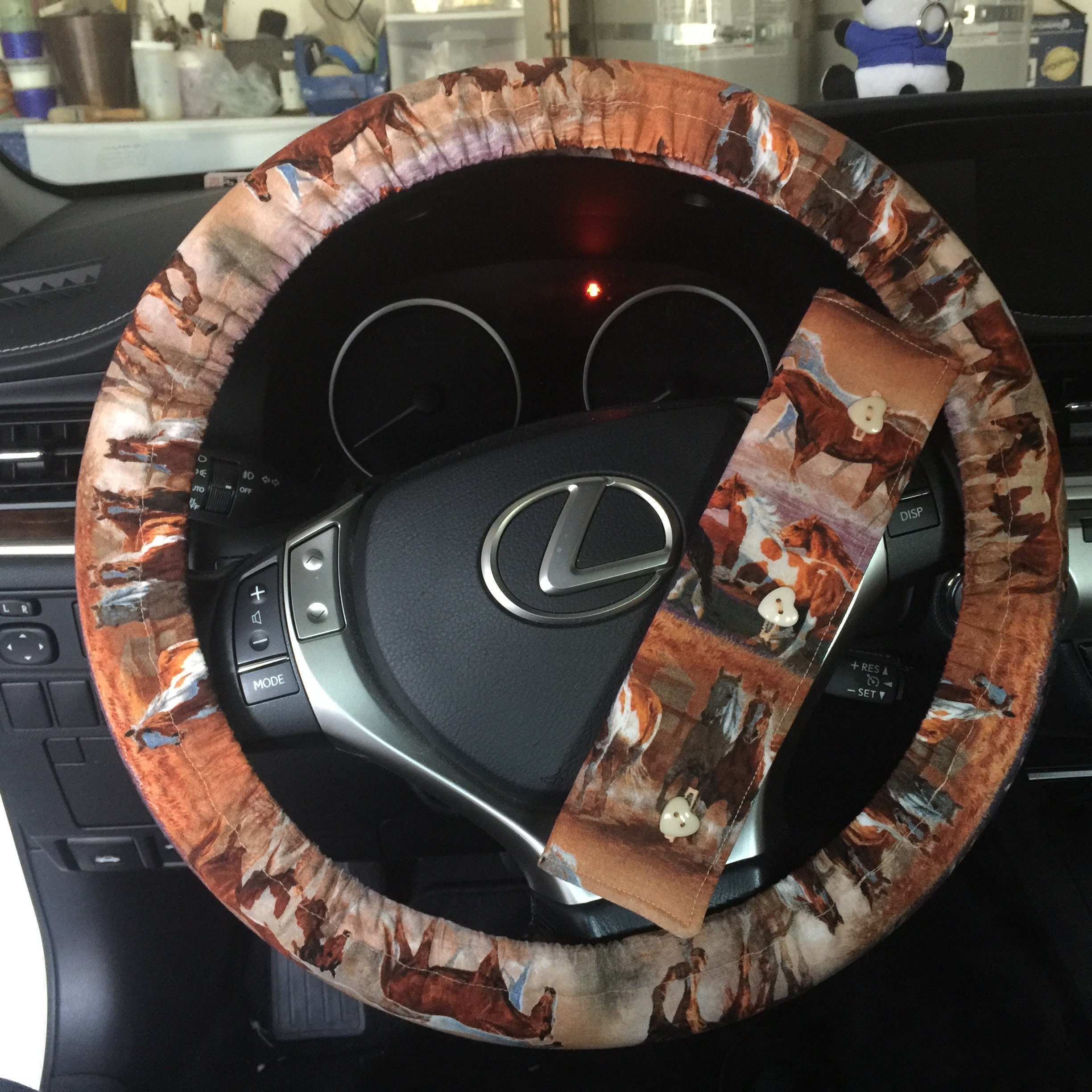 Horse steering wheel sale cover