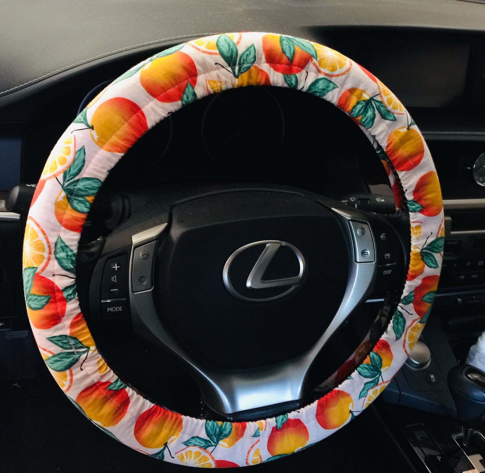 Orange Steering Wheel Cover 100 Cotton With Full Grip Liner Etsy