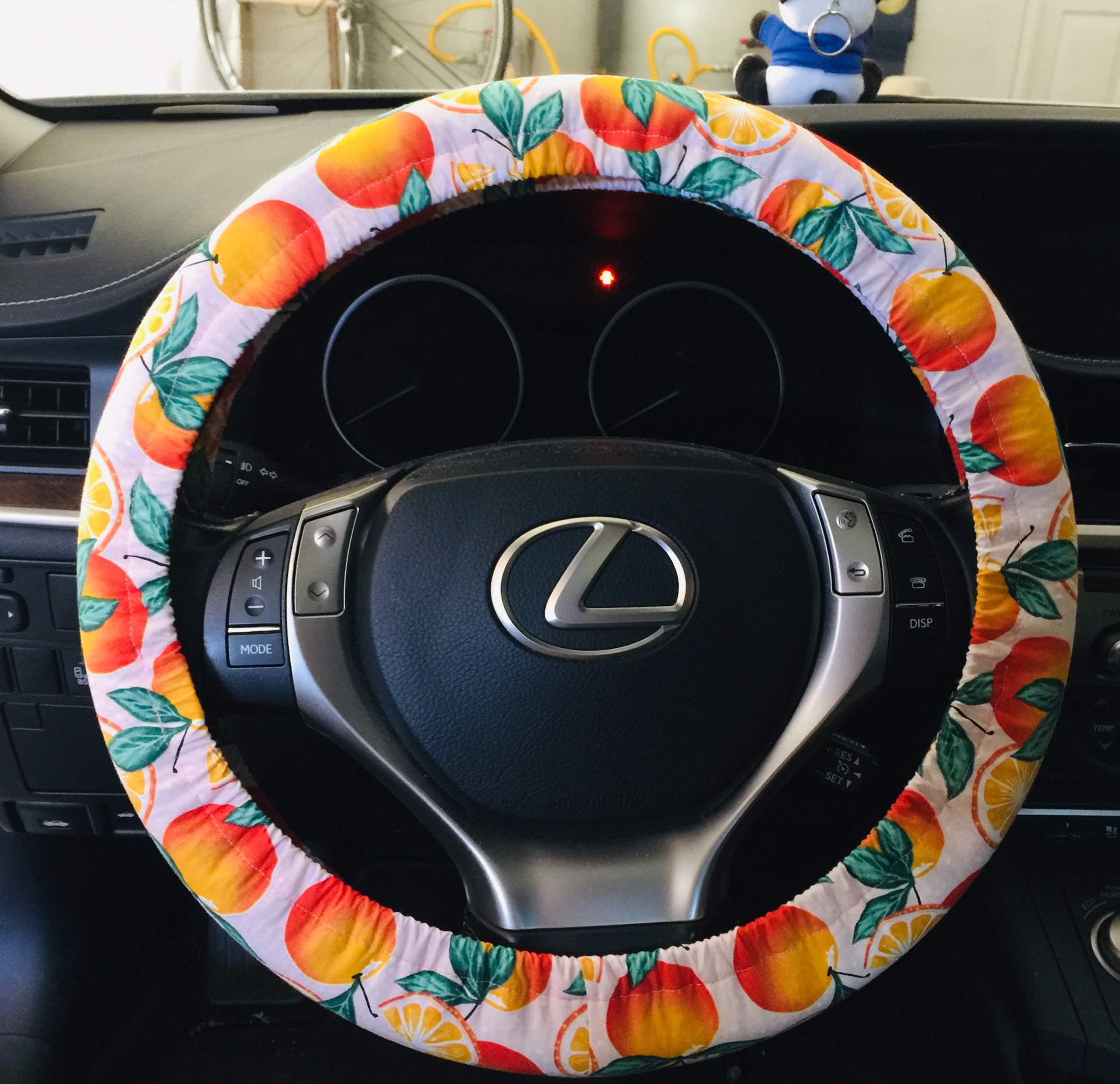 Orange Steering Wheel Cover 100 Cotton With Full Grip Liner Etsy