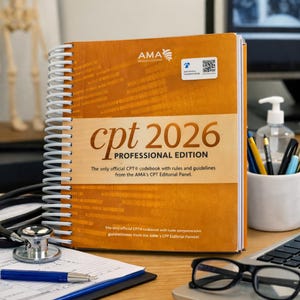 Manual de codificación CPT 2026 Professional Edition de la AMA / Referencia oficial de facturación y codificación médica - Encuadernación en espiral