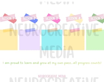 Descarga de material visual con temática de colores pastel para las lecciones del día. Útil para profesores y tutores, tanto para usar en la escuela como en casa.