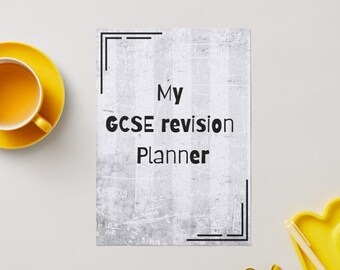 GCSE Revision Planner Printable | Student Study Planner | Exam Revision Tracker | Motivation Planner for Teens | Maths & English Revision