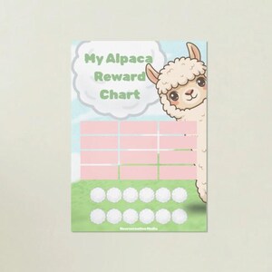 Funny Alpaca Reward Chart Printable | Kids Reward Chart | Super Silly Positive Reinforcement Stickers | Classroom & Home Reward System