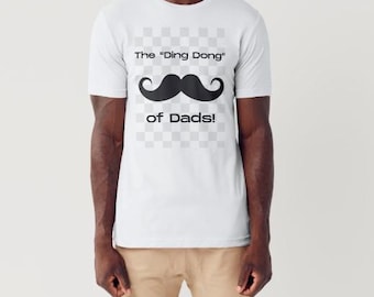 Transferencia digital para el Día del Padre. El "Ding Dong" de los papás sobre un tablero de ajedrez gris. El regalo perfecto para el Día del Padre.