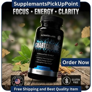 SmartCharge Nootropic-capsules | Focus, energie, cognitieve ondersteuning (60 counts) | Natuurlijke nootropica | Geheugen- en productiviteitsboost