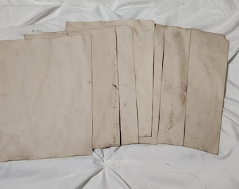 Coffee Dyed Paper Pack: Vintage Junk Journal Supplies