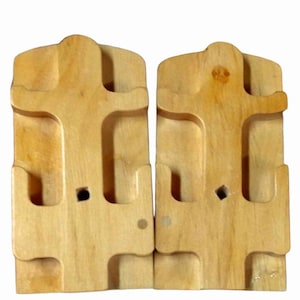 Double Heddle Block-set in heldere afwerking voor Kromski Harp Forte Rigid Heddle Loom