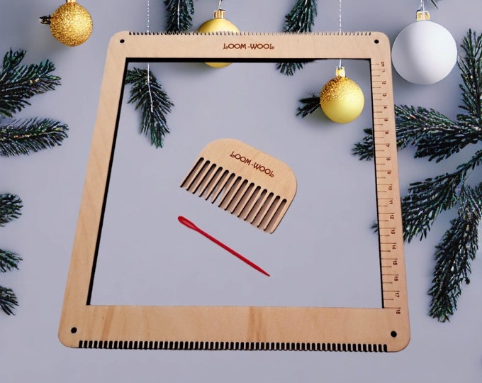 Square Loom Weaving Kit,/mug Rug Loom/learn to Weave/weave a Coaster - Etsy