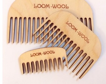 Wooden Beard Comb, Double Sided, Plastic Free