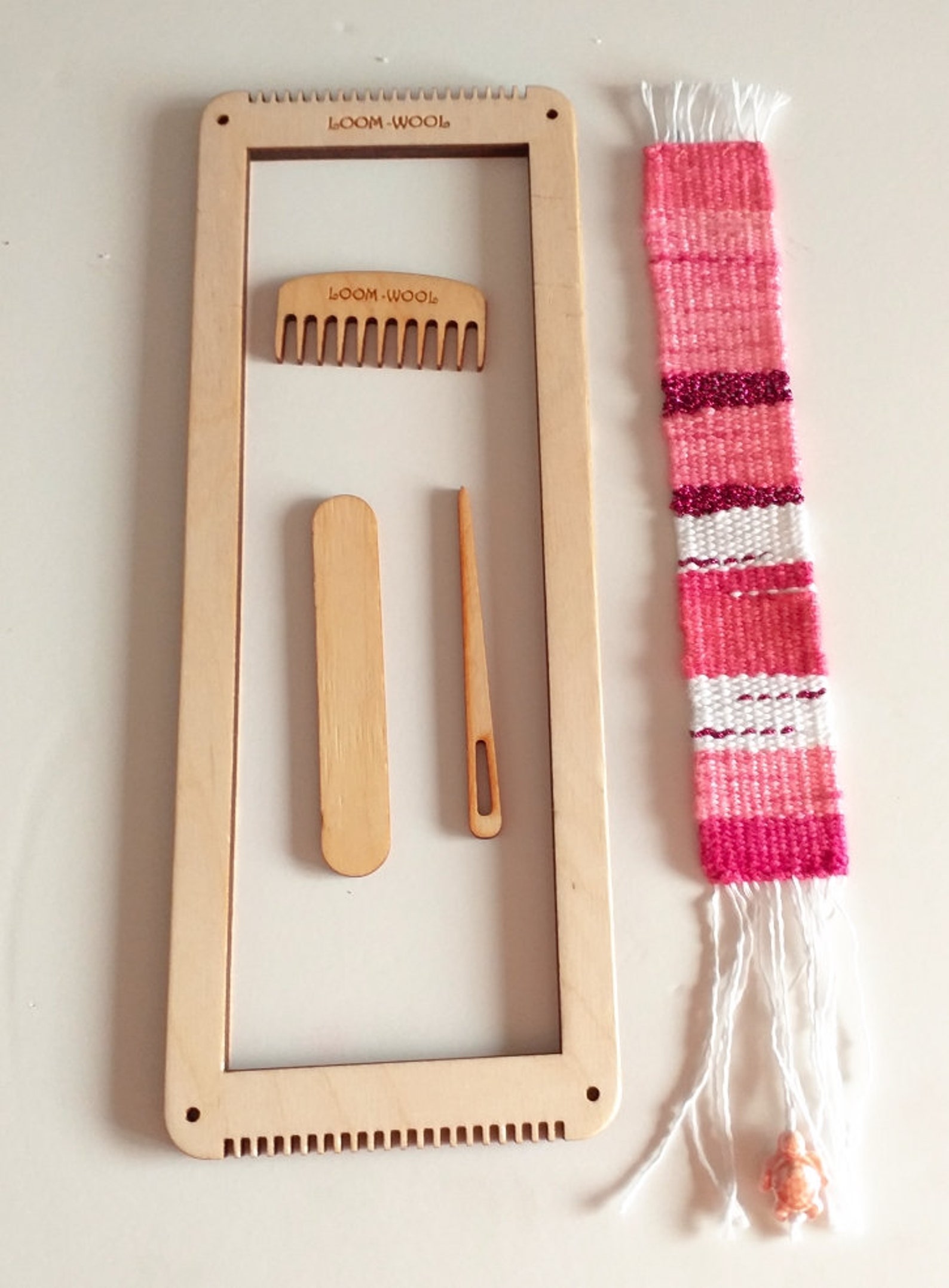 Bookmark Weaving Loom Kit video Tutorial Etsy