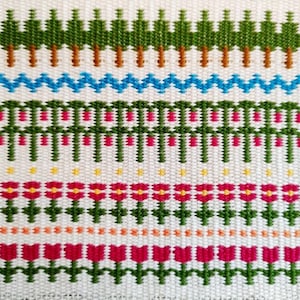 Krokbragd mit 2 Heddles - auf einem starren HeddleWebstuhl -Plant Patterns