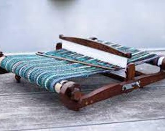 32 ''-80 cm Walnussoberfläche, Starrer Heddle Loom 32 "Kromski Harp Forte, Starrer Webstuhl-tragbarer Faltwebrahmen