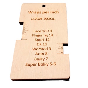 Misura del filato, giri per pollice