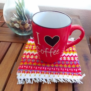 Krokbragd with 2 Heddles -on a Rigid Heddle loom-- Flame Patterns
