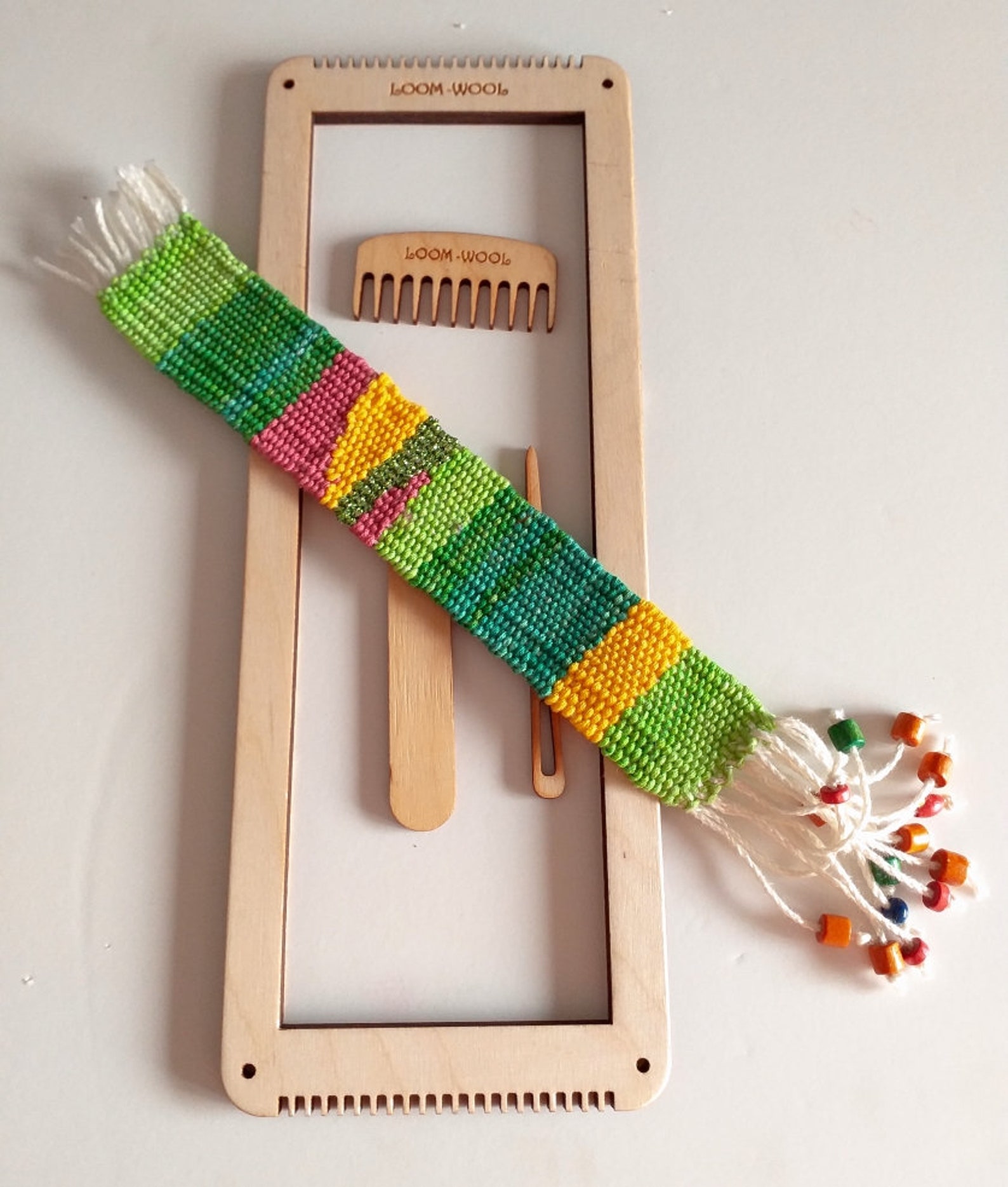 Bookmark Weaving Loom Kit video Tutorial Etsy