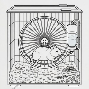 Pet Coloring Pages Bundle Printable (Digital Download) image 7