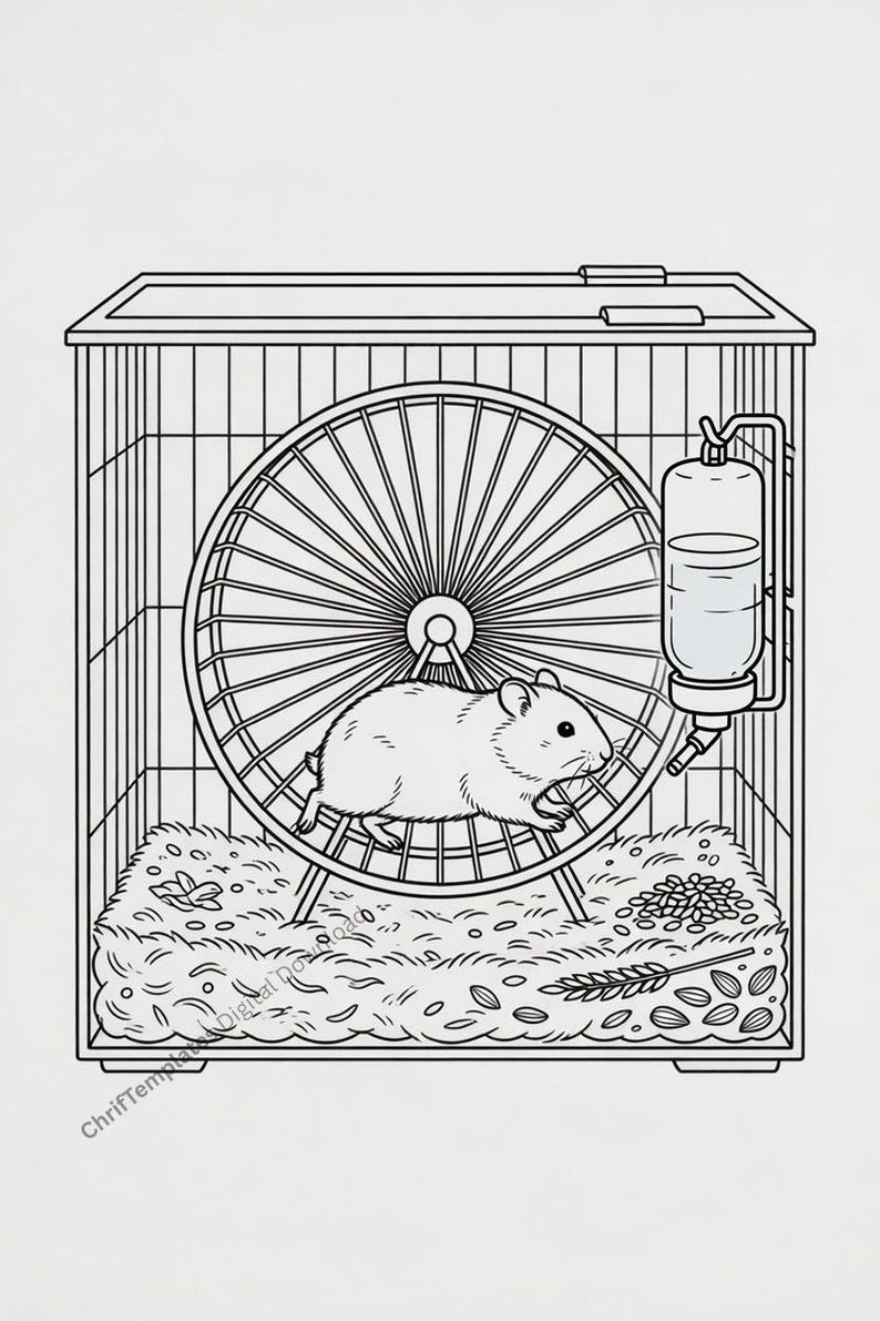 Pet Coloring Pages Bundle Printable (Digital Download) image 7