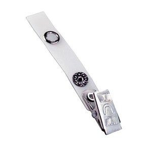 Clip per cinturino per badge bianco rinforzato per ID / Badge / Holder