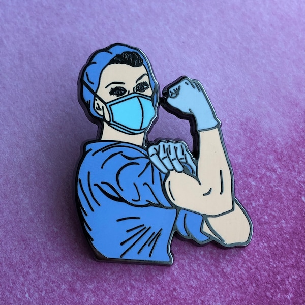 Rosie the Medical Professional Pin | Nerdy, Funny, & Real by RadGirlCreations