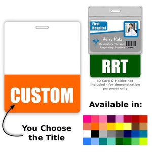 Custom ID Badge, Design Your Own Id Card, Plastic Badge, Office Badge,  Customized Office Id Card 
