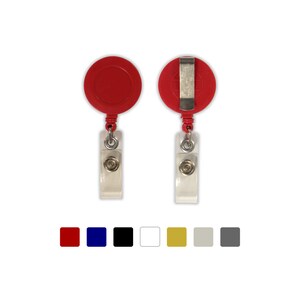 Standard Badge Reel for ID / Holder (Various Colors Available)