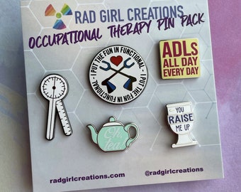 Occupational Therapy Pin Pack | Nerdy, Funny, & Real by RadGirlCreations