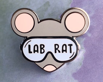 Lab Rat Pin | Nerdy, Funny, & Real by RadGirlCreations