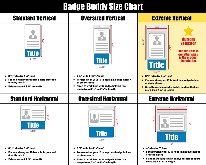 Custom Extreme Vertical Badge Buddy image 2