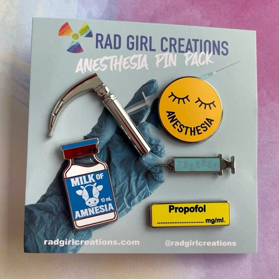 Anesthesia Pin Pack Nerdy Funny & Real by Radgirlcreations - Etsy Hong Kong Anesthesia Pin Pack Nerdy Funny & Real by Radgirlcreations - Etsy Hong Kong