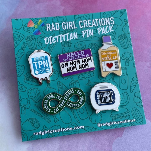 ICU Pin Pack Nerdy Funny & Real by Radgirlcreations Etsy